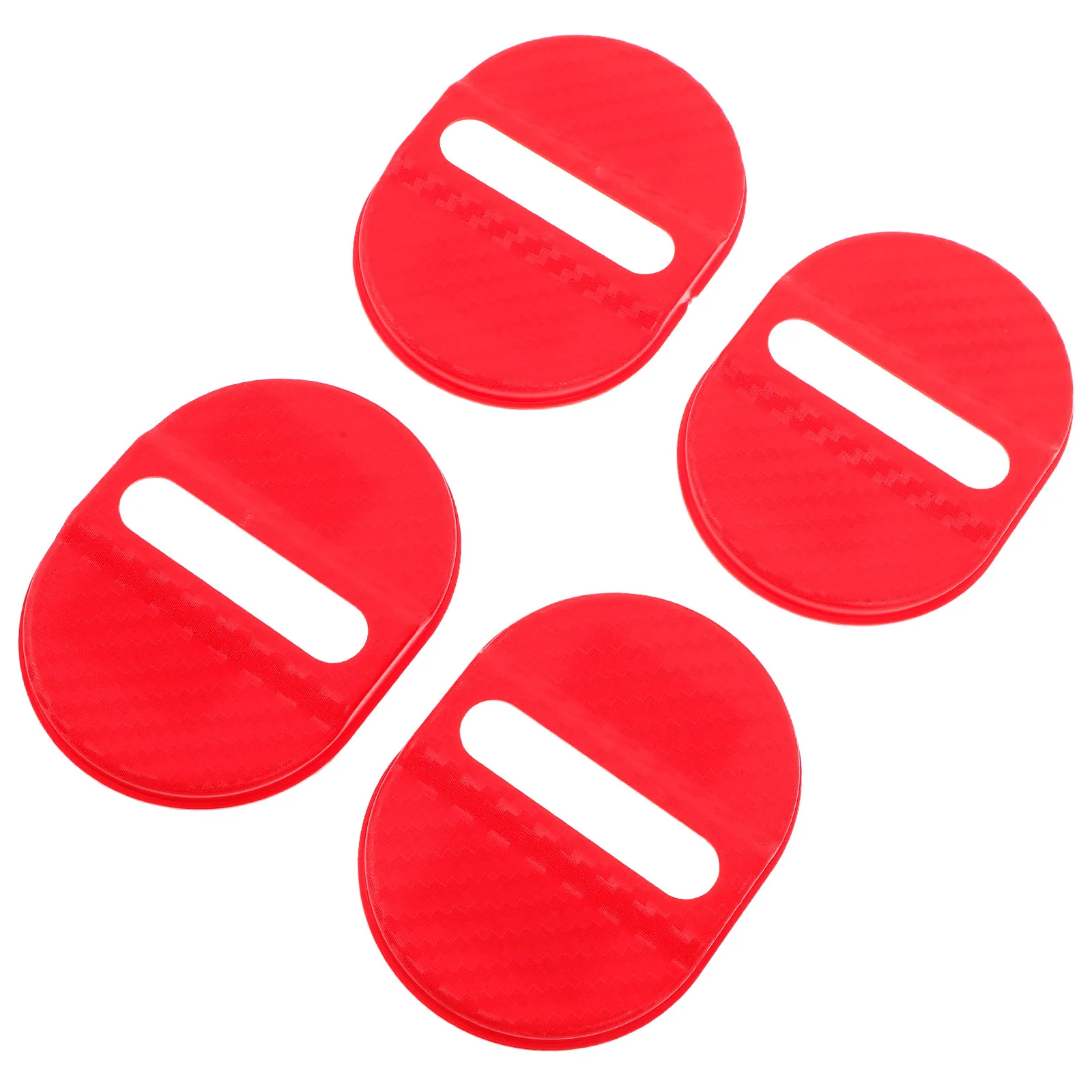 4Pcs Universal Plastic Car Door Lock Protection Pad Multifunctional Easy Install Anti-Scratch Shock Absorption Pad for All