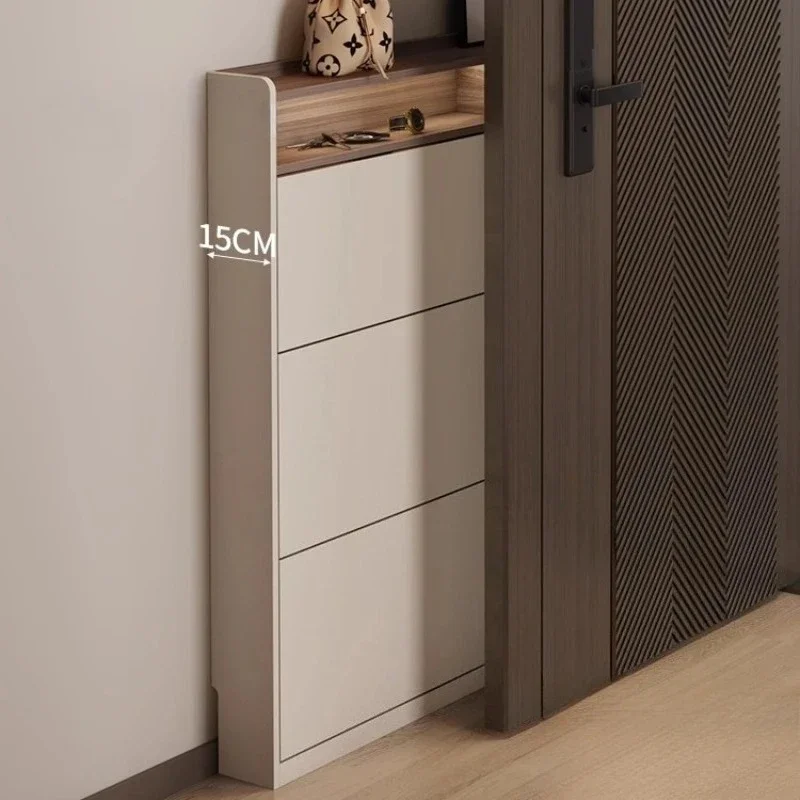 

home furniture organizers Modern luxury storage cabinet ultra thin shoe Shoerack shoe rack Shoes organizer living room cabinets