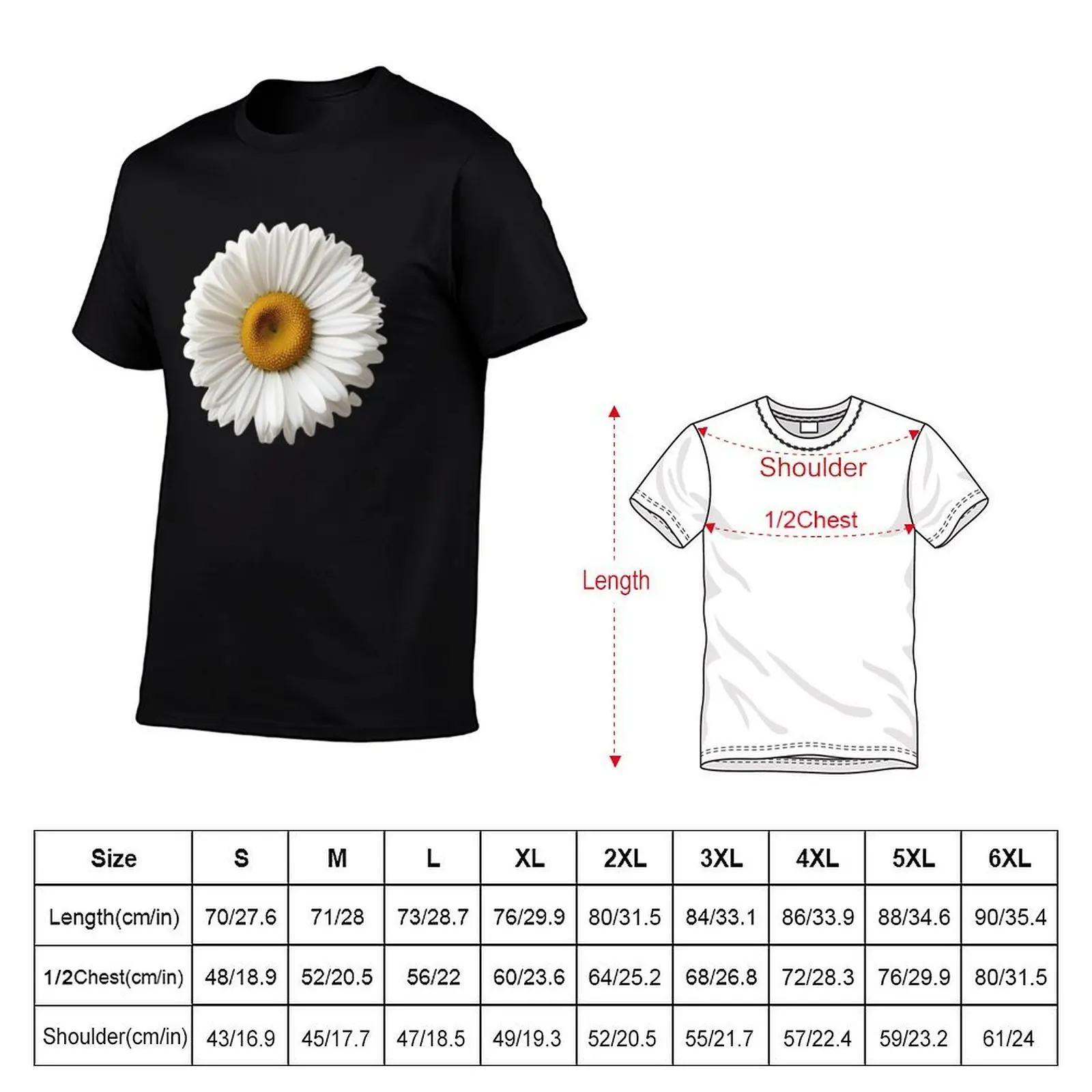 Cute Daisy Print – Spring Floral Pattern for Nature Lovers T-Shirt Funny t-shirts vintage anime shirt vintage t shirt men