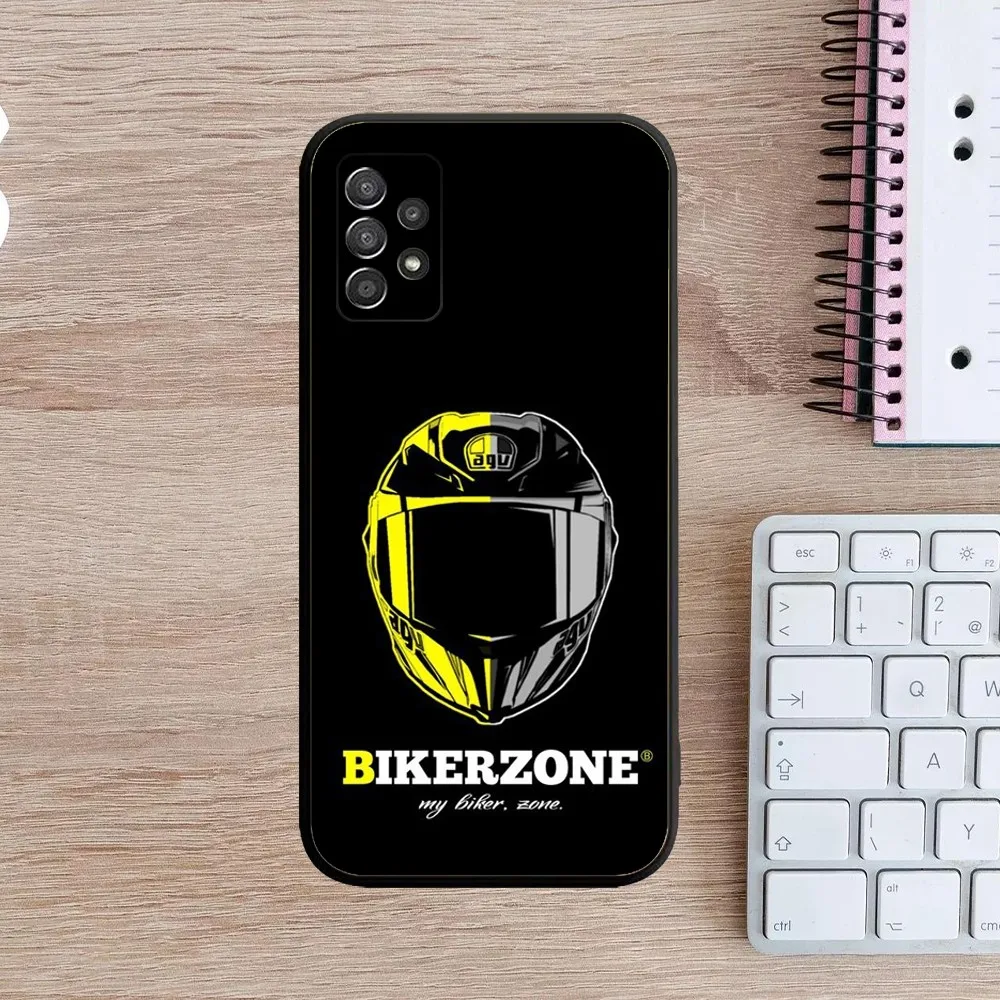 Biker zone Motorcycle Phone Case For Samsung Galaxy A13,A21s,A22,A31,A32,A52,A53,A71,A80,A91 Soft Black Cover