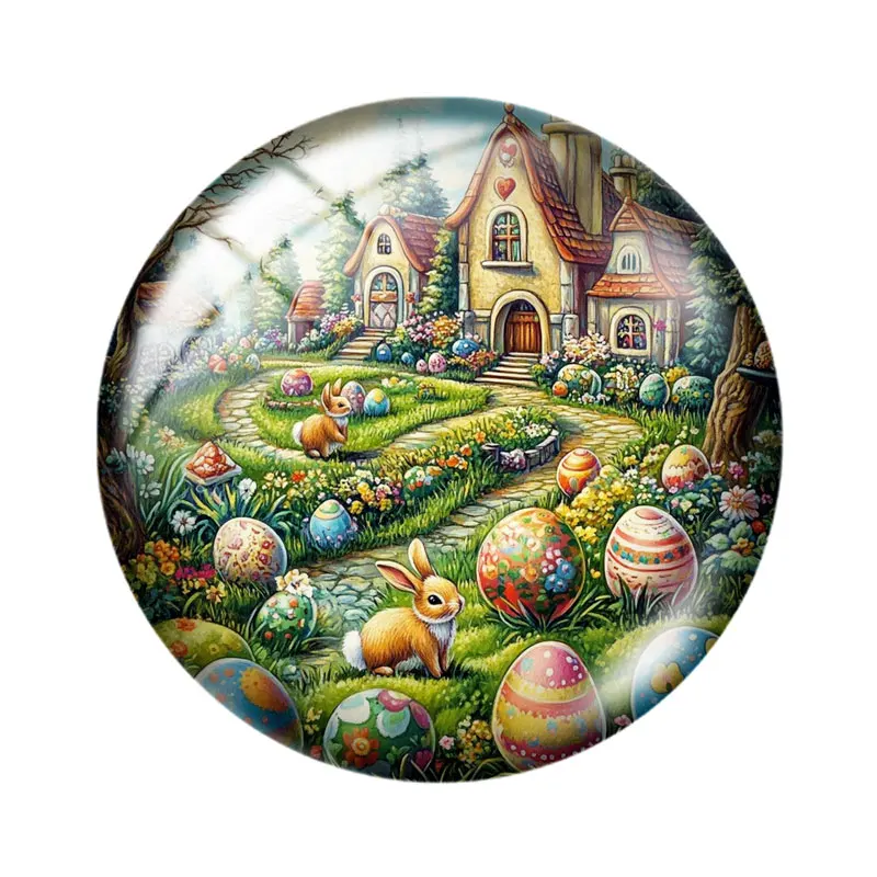 Winter Animals 10pcs 12mm/18mm/20mm/25mm Round photo glass cabochon demo flat back Making findings