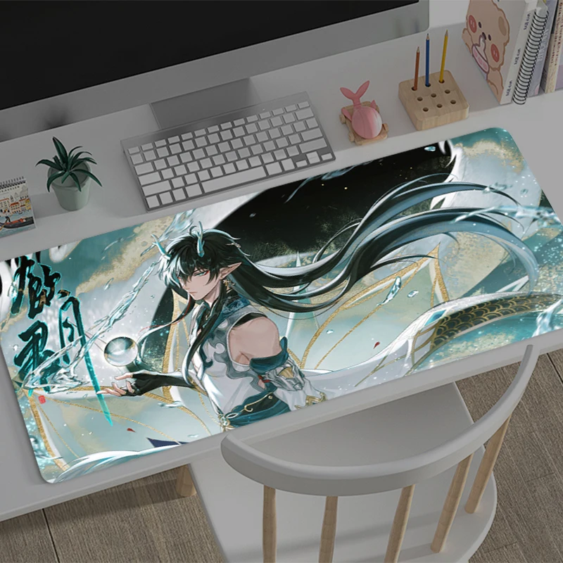 

Gaming Mouse Pad Honkai: Star Rail Dan Heng Accessories Office Gamer Keyboard Desk Mat Non-Slip ground mat big PC Anime Mousepad