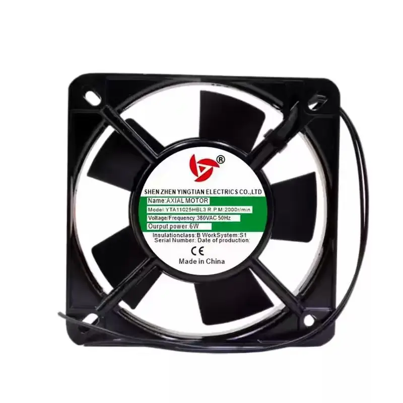 Original For YINGTIAN YTA11025HBL3 AC 380V 6W 11025 12025 110mm 11cm Industrial Inverter Power Cabinet Axial Exhaust Cooling Fan
