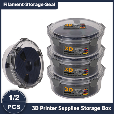 Caixa de Armazenamento de Filamento para Impressora 3D, Caixa Seca Selada à Prova de Umidade para Bobinas PLA PETG ABS TPU, Acessórios de Impressora 3D