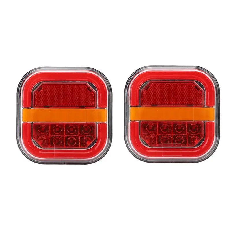 Trailer Tail Lights 2Pcs 12V 24V Led Parking Lamp Truck Car Van Side Light Marker Turn Signal Lighting