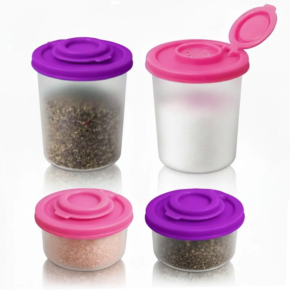 

For Travel Sized Salt and Pepper Shakers with Airtight Lids Plastic for Outdoor Use Such as Camping and Picnics