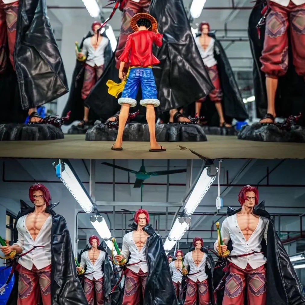 Jt تمثال حوالي 67 سنتيمتر قطعة واحدة الشعر الأحمر شانكس عمل أرقام أنيمي الطرفية الفن اللعب الحلي الهدايا #5