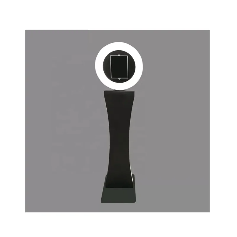 Support for Custom LED Ring Light White & RGB Color Kiosk Photo Booth