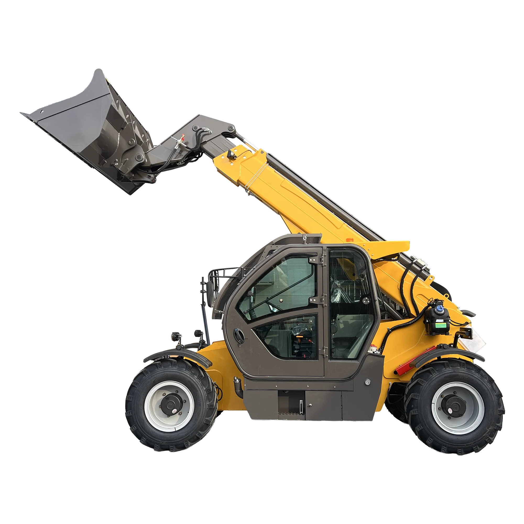 Rough Terrain Telescopic Handler with Enclosed Cab for Construction Logistics