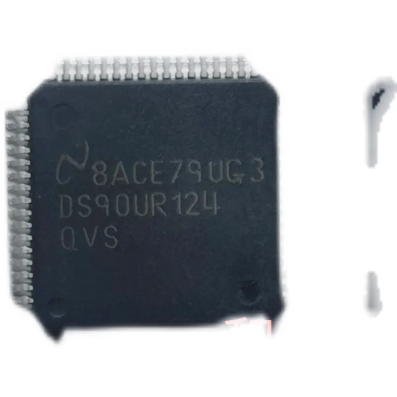 Free shipping   DS90UR124QVS DS90UR124  24 LVDS 64TQFP     10PCS