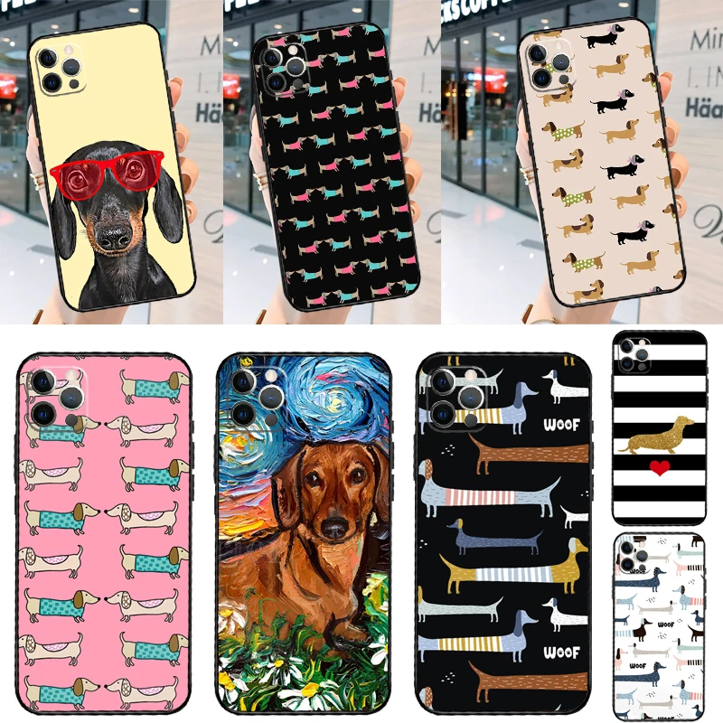 حافظة كلب ألماني لطيفة لهاتف آيفون 16 15 14 13 11 12 17 Pro Max 12 13 mini 15 16 Plus 16e 17 غطاء خلفي هوائي #1