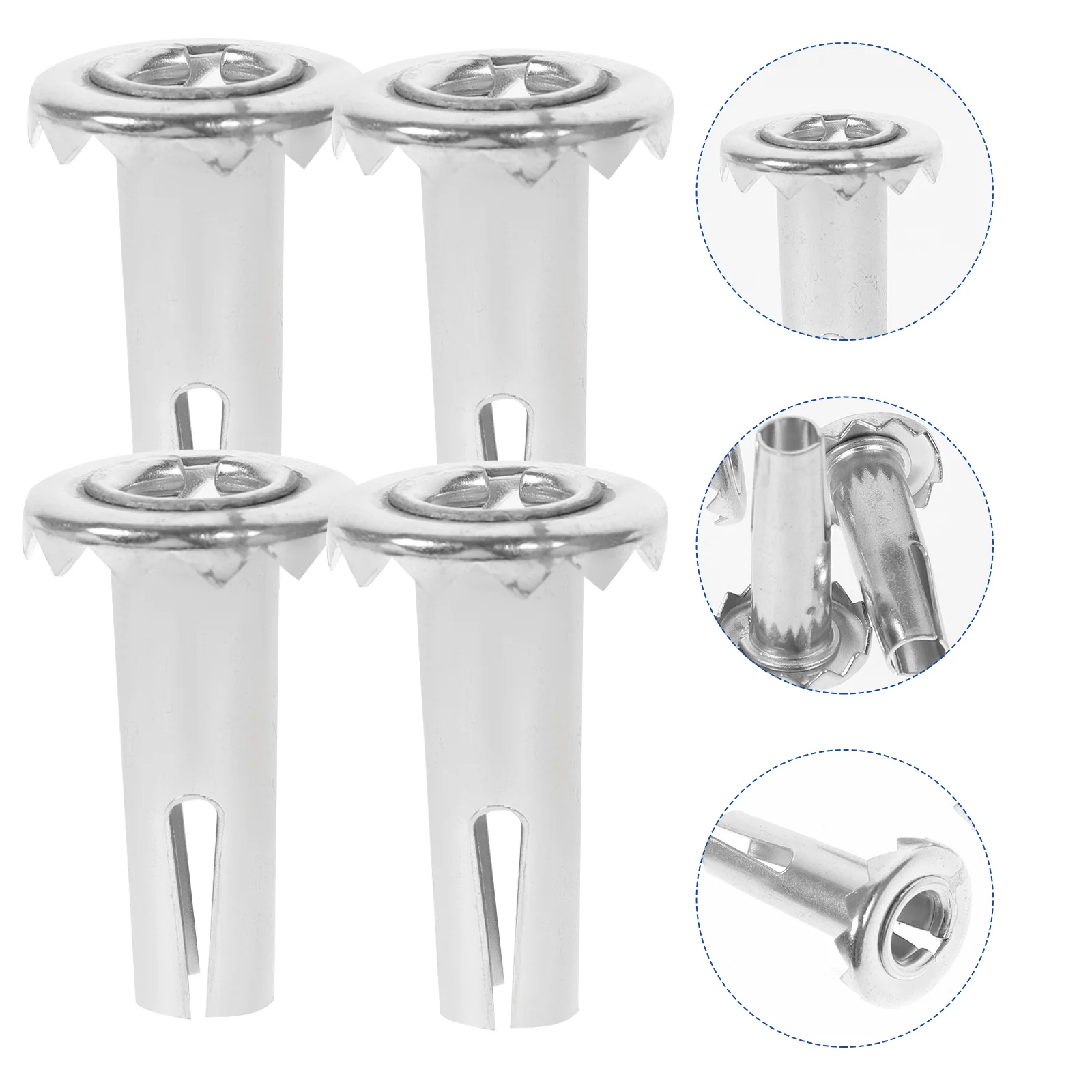 

30 Pcs Caster Wheels Metal Rod Cover Mounting Socket for Chair Leg Swivel Sleeve Plug-in Sleeves Inserts Wood