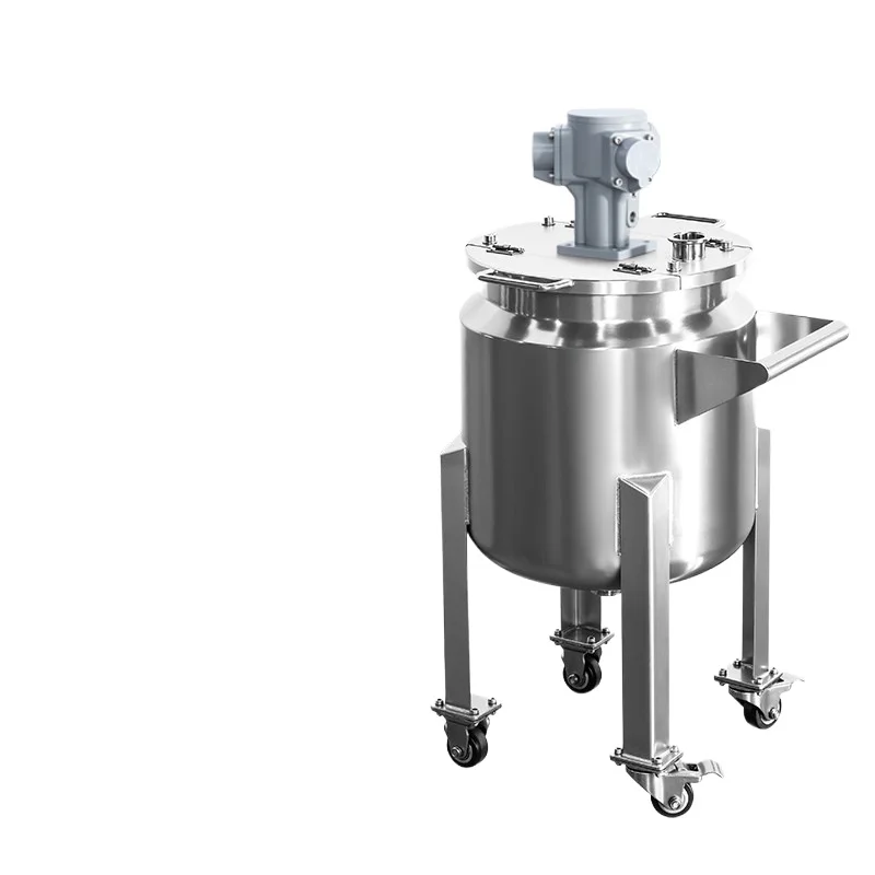 LLMM20-100L Pneumatic Explosion-proof Double-layer Stirring Tank Heating Condensation Circulation Tank Equipment Reactor Small