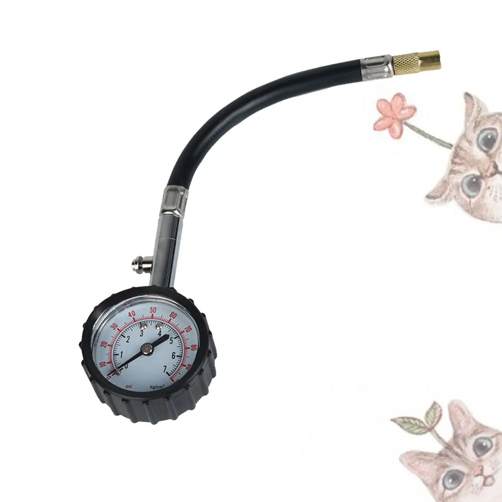 

Tire Pressure Gauge 100 Psi For Car Motorcycle Bike Universal 360 Rotating Chuck Extended Tip Lightweight Durable Tyre