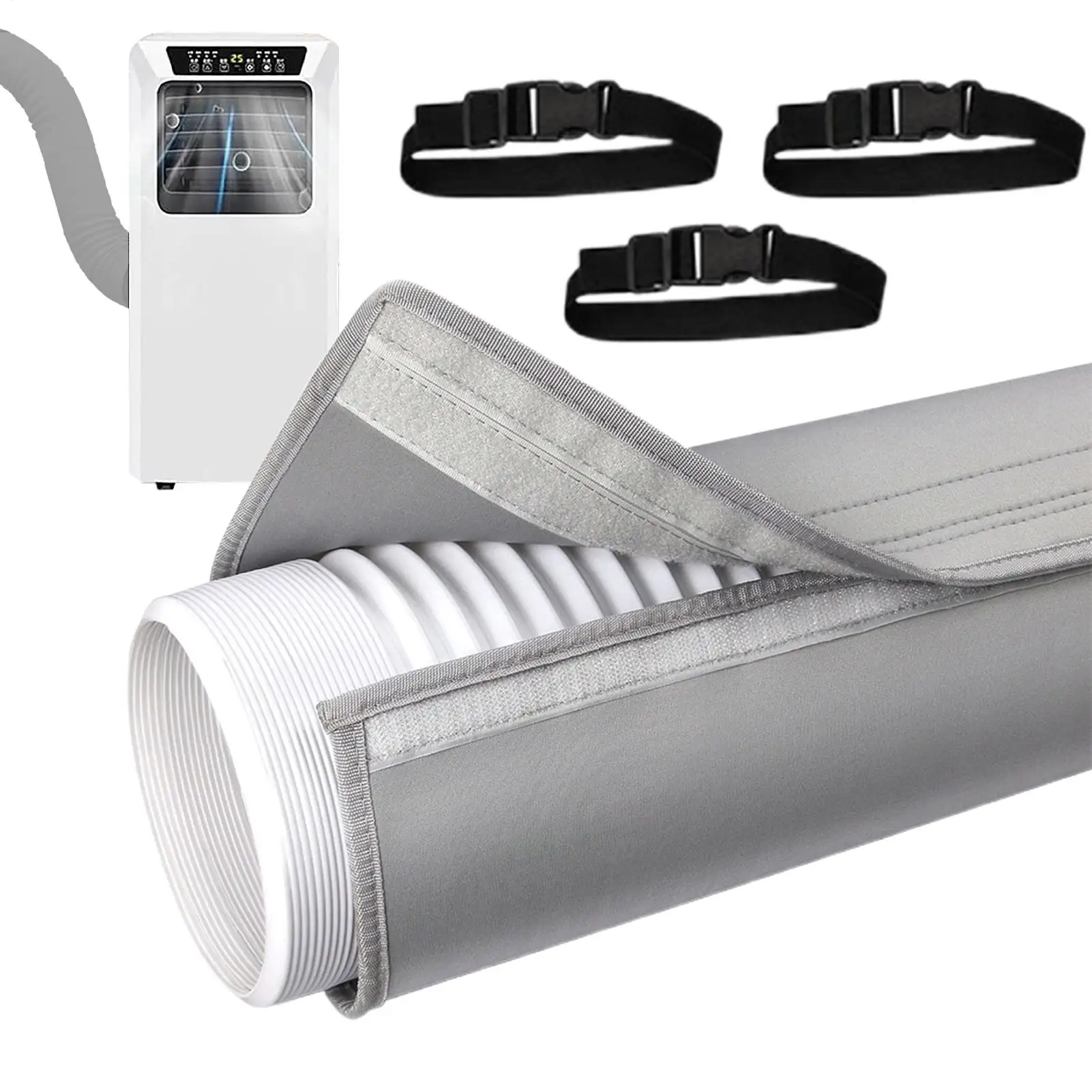 Air Conditioner Hose Cover Wrap AC Hose Duct Vent Cover Sleeve Insulated Cover for Portable AC 5
