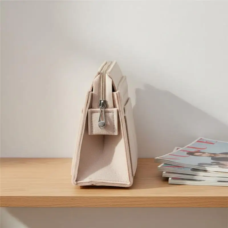 Purse Organizer Insert, Multi-Pocket Felt Bag Organizer For Handbag Tote Bag Purse Organizer