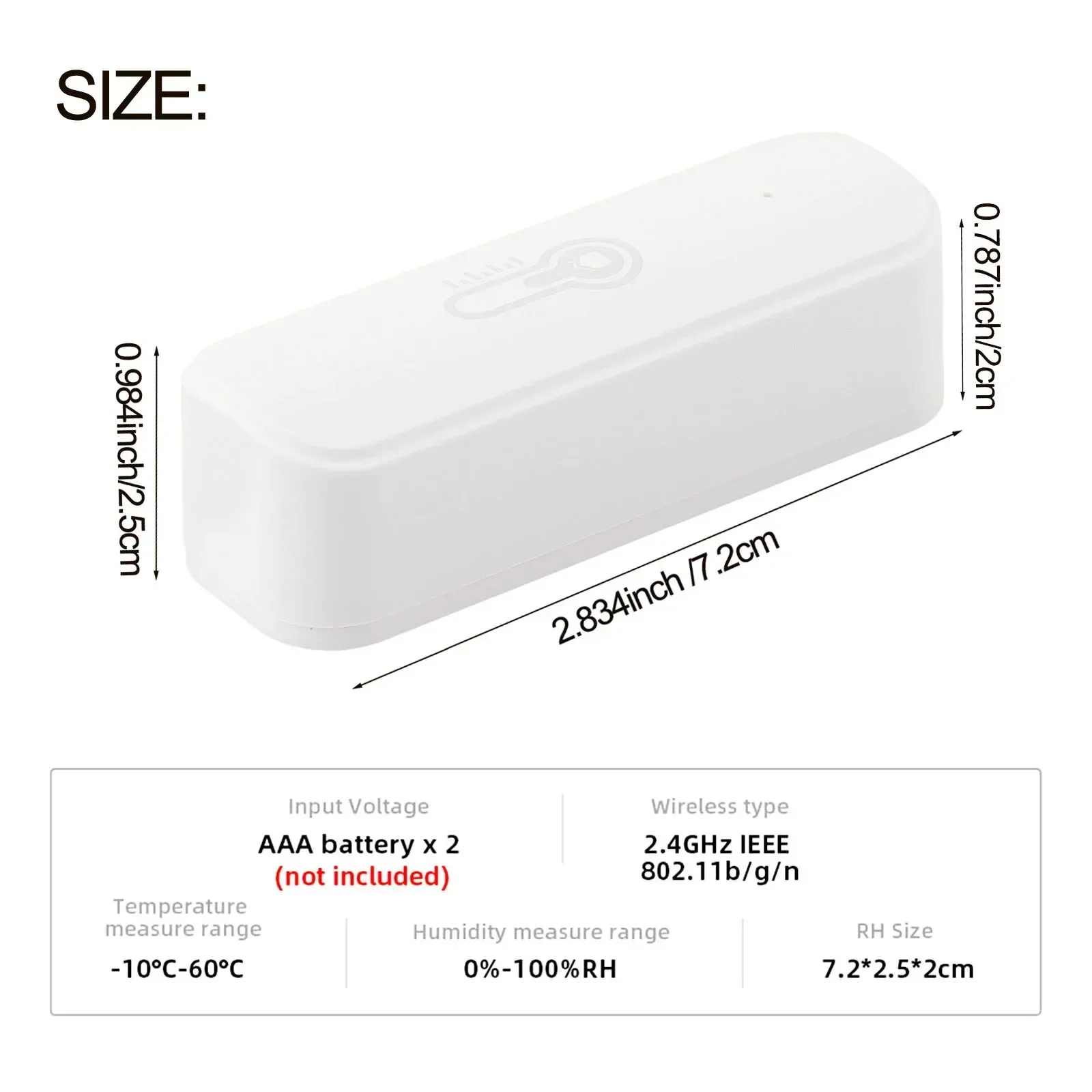 

Flexible Installation Options Real-time Alerts Temperature Humidity Detector AAA Battery Powered Humidity Alerts