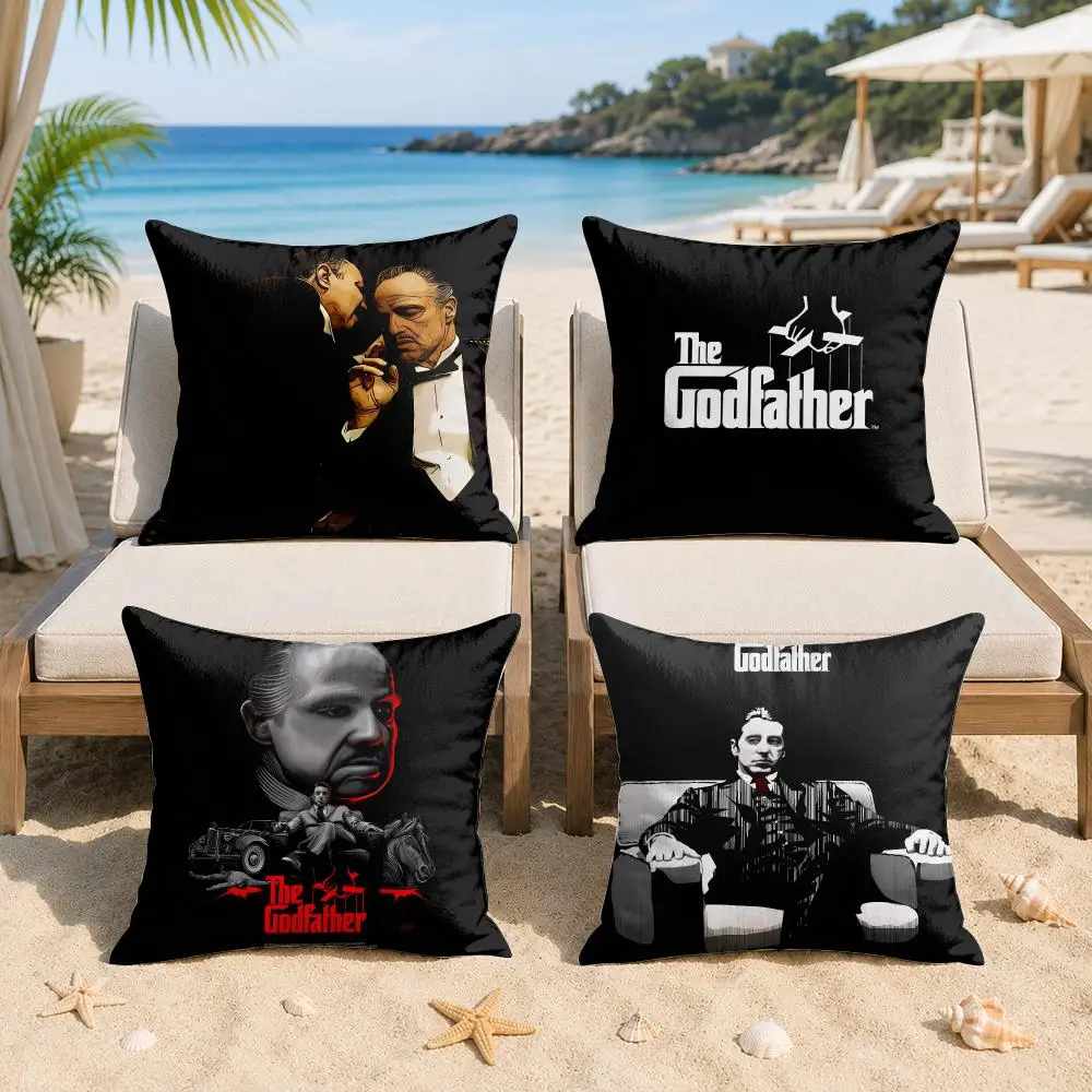 The G-Godfather Movie Cushion Cover Silky Short Plush Invisible Zipper Dustproof Sofa Pillow Case For Home Decor