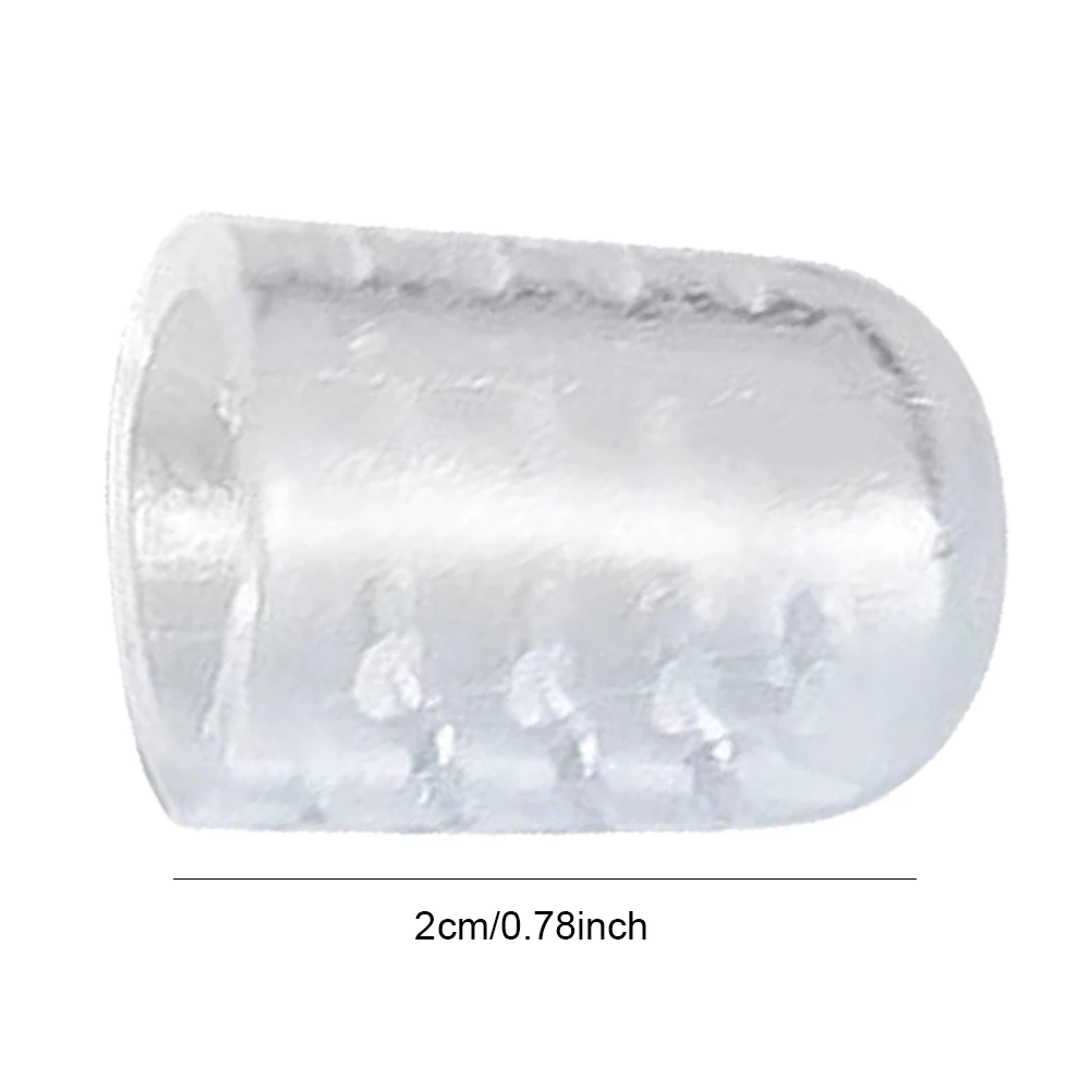 Silicone Toe Cap Cover Transparent Toe Finger Tube Prevents Blisters Anti-Friction Breathable Toe Protector Cap Foot Care Tools