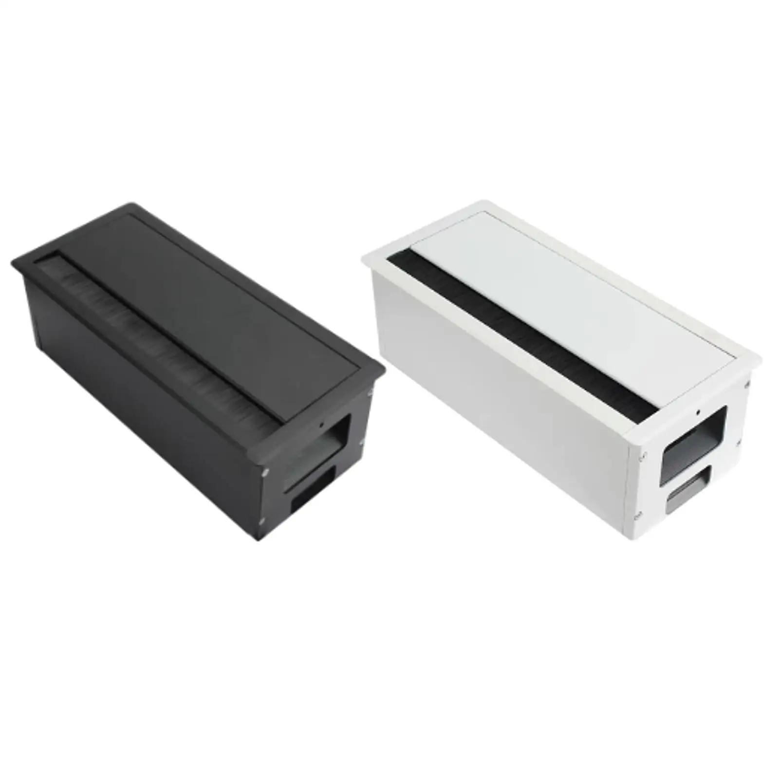 Computer Desk Cord Grommet, Rectangular Wire Organizer, Space Saving Thread Hole Cover Cable Management