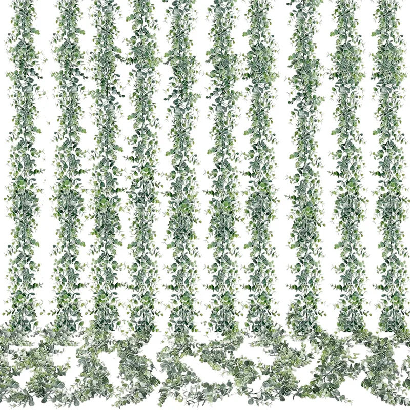 

Artificial Eucalyptus Garland 10 Pack Fake Eucalyptus Greenery Garland Artificial Vines for Wedding Party Festival Decor