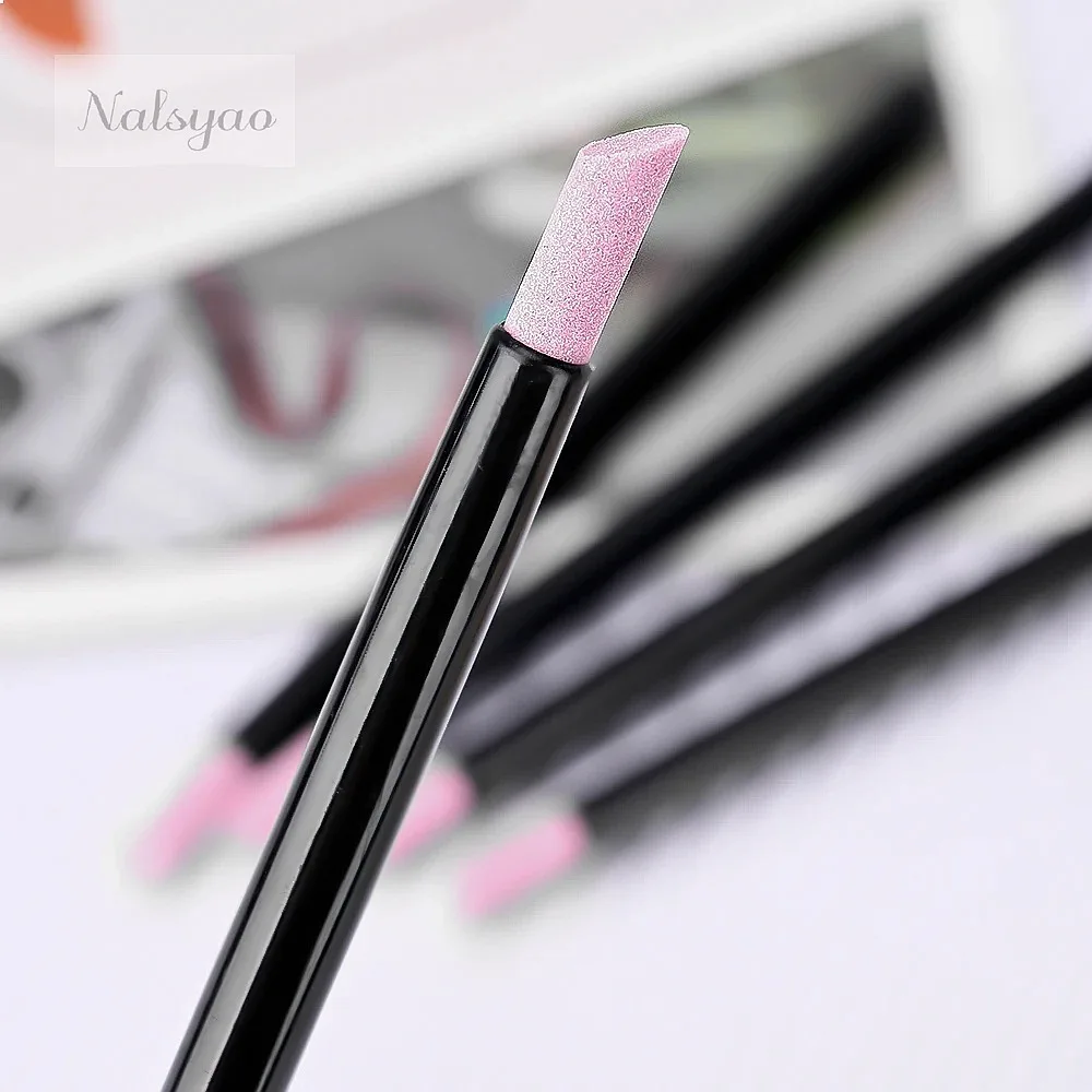 DIY Manicure Pedicure Care Tools 5Pcs Nail Art Quartz Grinding Pen Cuticle Dead Skin Remover UV Gel Nail File