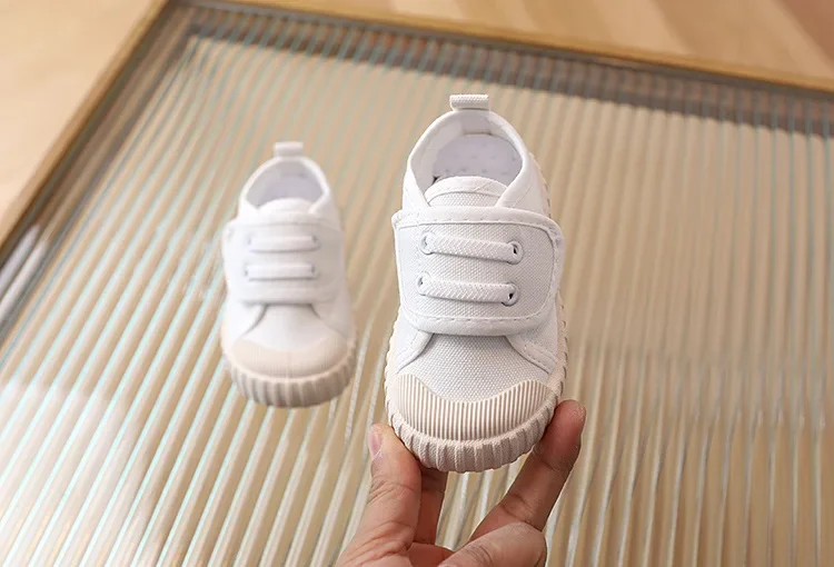 Kinder Schuhe Jungen Mädchen Leinwand Schuhe Mode Weiche Kleinkind Kleinkind Mädchen Jungen Turnschuhe Atmungsaktive Candy Farbe Kinder Leinwand Schuhe – Detail 18