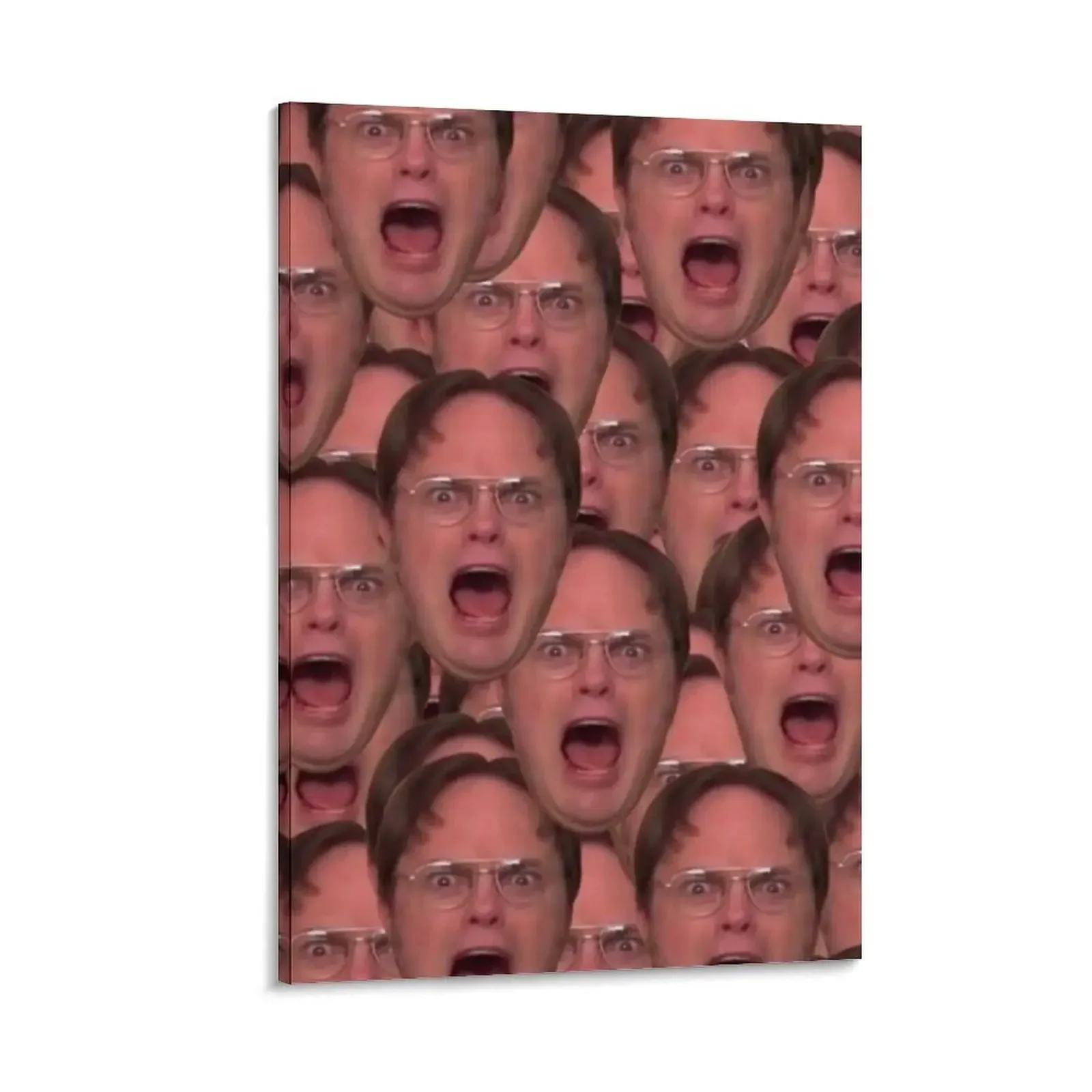 

Dwight kurt schrute the office funny face collage Canvas Painting fashion wall paintings poster office decoration
