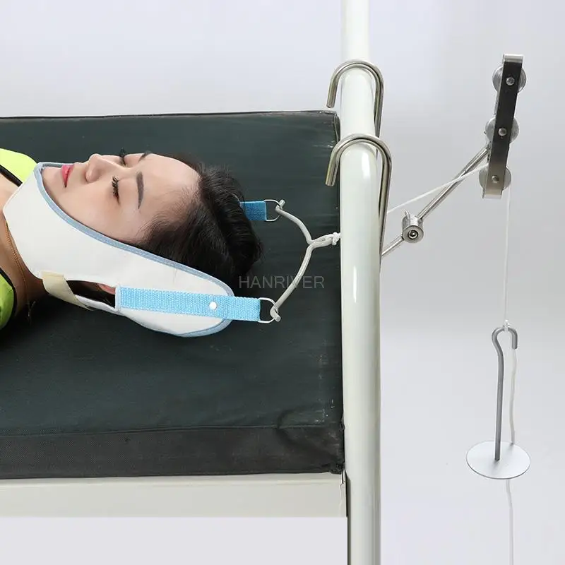 Headboard traction frame, cervical lumbar traction, portable household lower extremity traction,