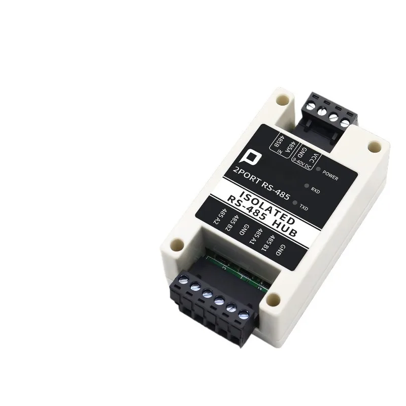 485 repeater photoelectric isolation industrial grade RS485 hub 2-port signal amplifier, anti-interference and lightning