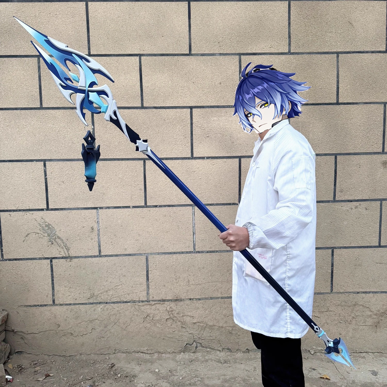 

Game Genshin Impact Flins Cosplay Luminous Armweapons Length 180cm Props Halloween Party Clothing Ornament Children Toys Gifts