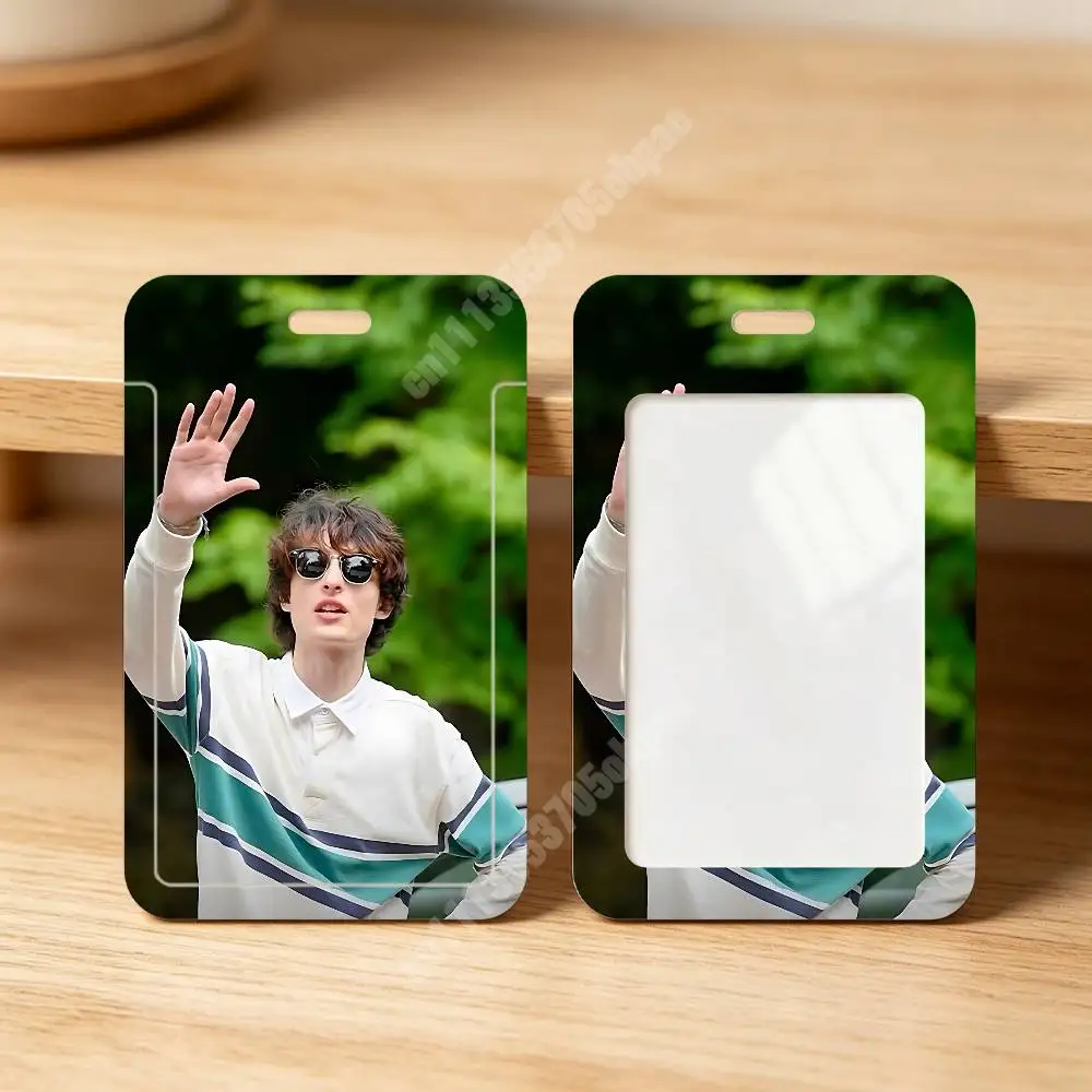 F-Finn W-Wolfhard Mike Wheeler Plastic Card Holder Staff ID Card Clear Transparent Campus Access Name Tag view 4