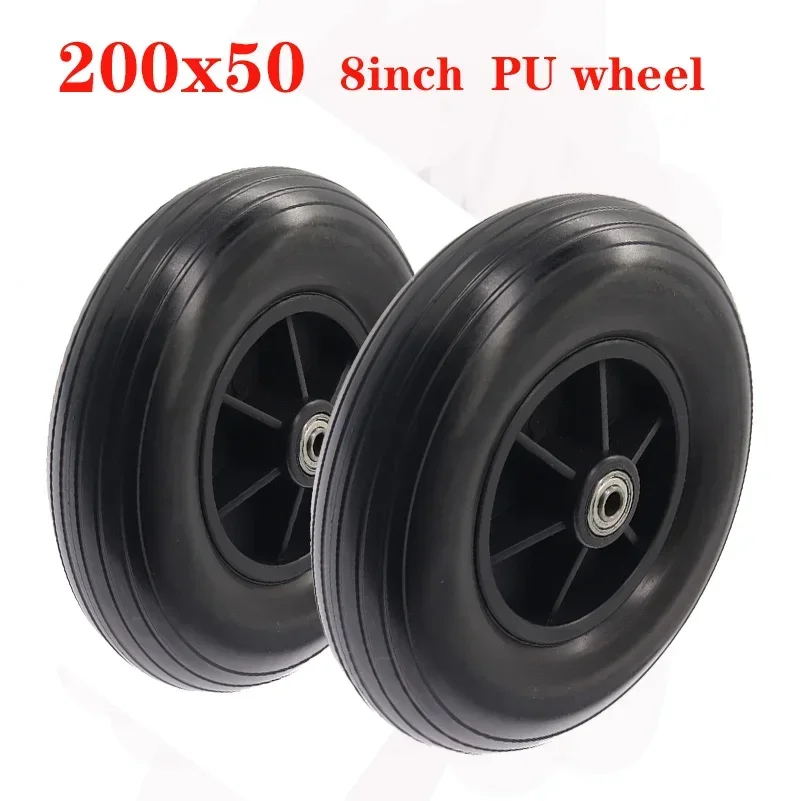 200x50 PU Wiel 8 Inch Effen Wielband voor Rolstoel Universele Voorwiel 200*50 Wiel Accessoires Hoge prestaties