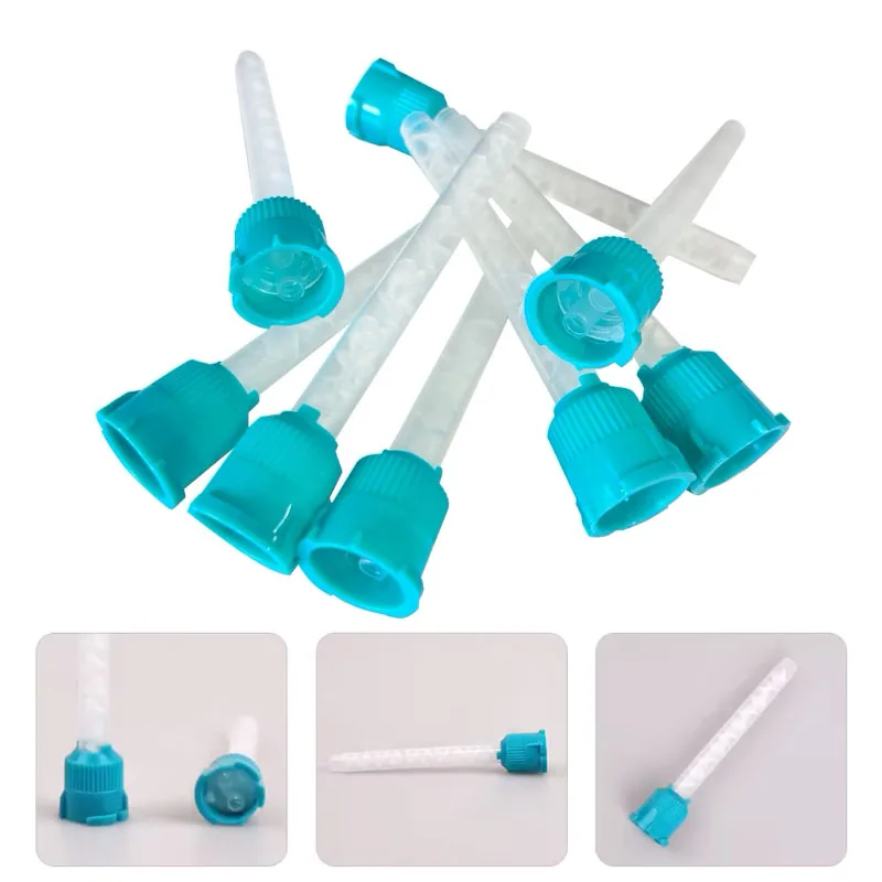 50 stücke Dental Mischen Tipps Abdruck Materialien Labor Prothese Farbe Rohre Einweg Silikon Gummi Mixed Kopf Zahnmedizin Material – Detail 6