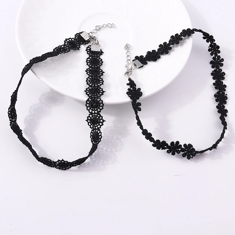 Fashion Black Lace Choker Necklace for Women Girls Party Festival Jewelry Decoration - Image 5