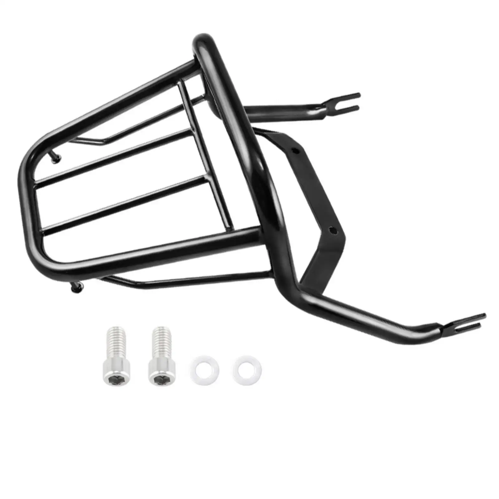 Motorcycle Cargo Carrier for Honda Monkey 125 Rear Luggage Rack Made of Sturdy Iron with Smooth Glossy Surface and Support Kit