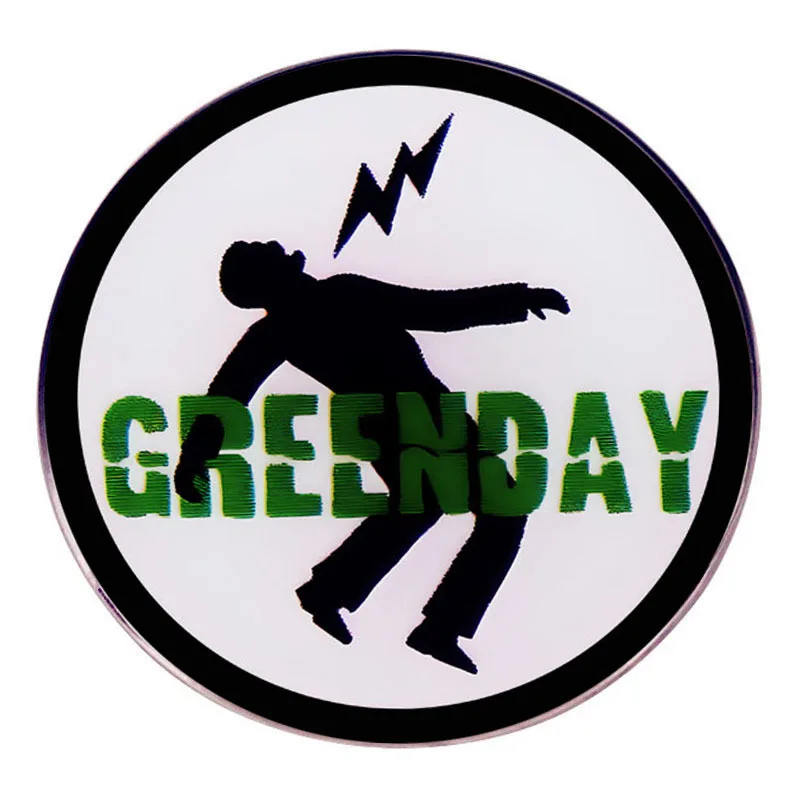 Green Day Enamel Pins Punk Rock Lapel Badge Brooch Decoration Jewelry