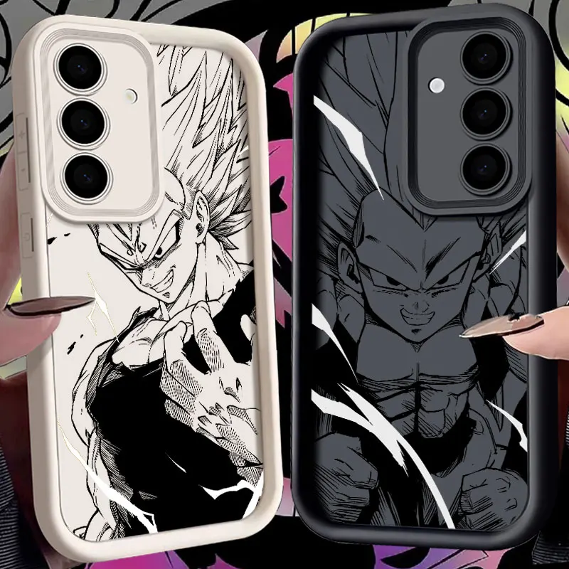 

D-Dragon-Balls Anime Vegetas Gokus S24FE Phone Case For Samsung Galaxy S24 S23 S21 S20 Fe S25 Ultra S22 Plus 5G Shockproof Cover