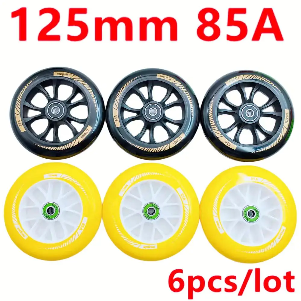 Free shipping speed wheel 125mm 85A 125x24 mm including bearings