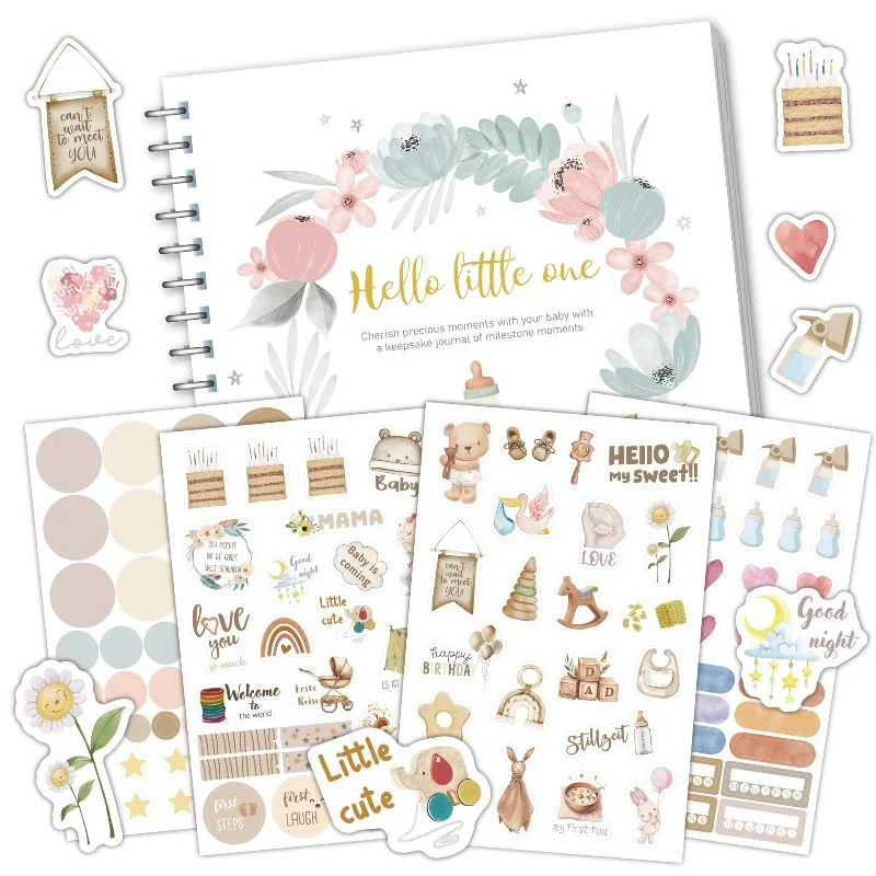 

Baby Growth Commemorative Album Sticker Set for DIY Decoration: Capture and Cherish Your Baby's Milestone Moments in Record Book