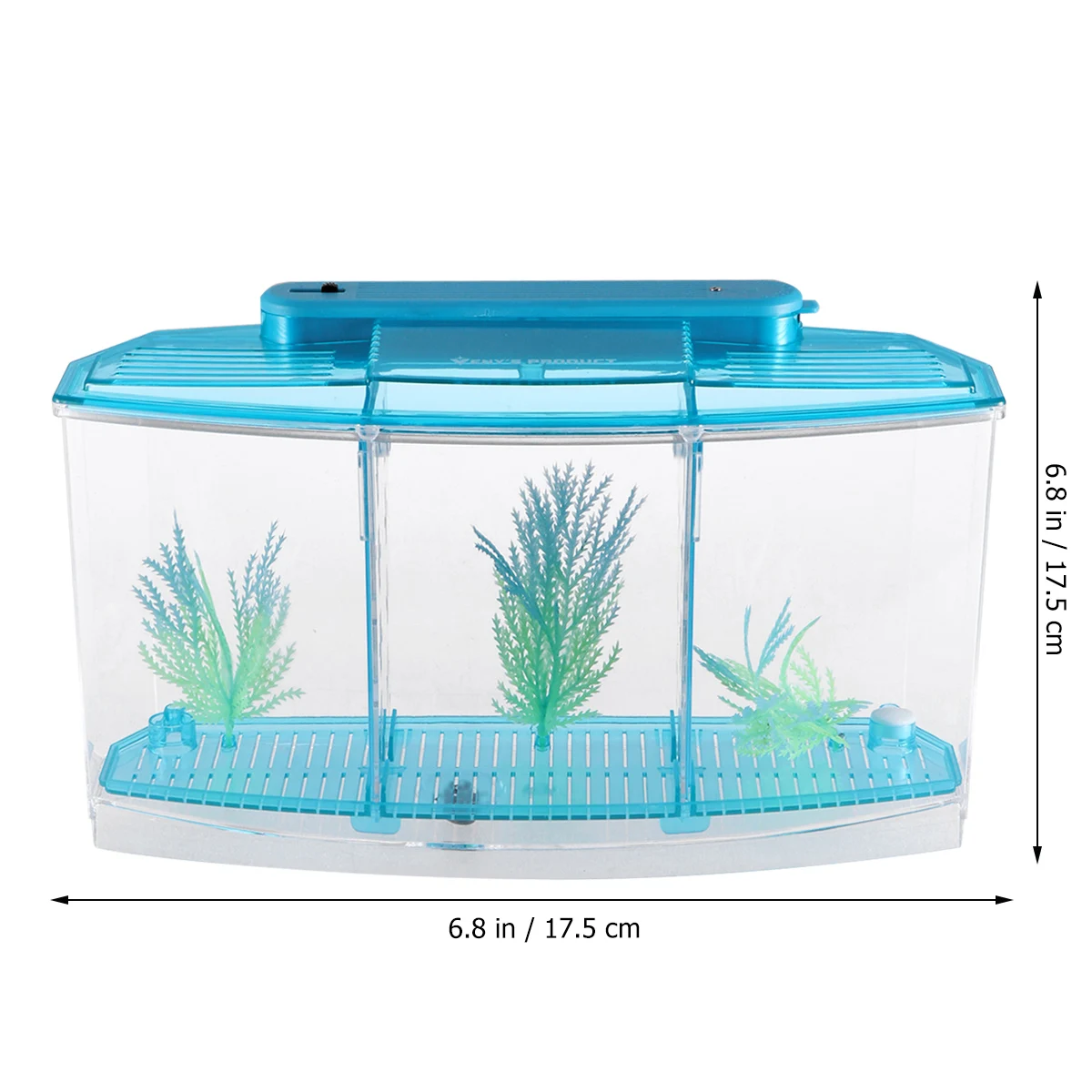 

Tank Mini Goldfish Small Decorative Desktop Aquarium Child Friendly Durable Plastic Safe HomeAquarium Pet Supplies