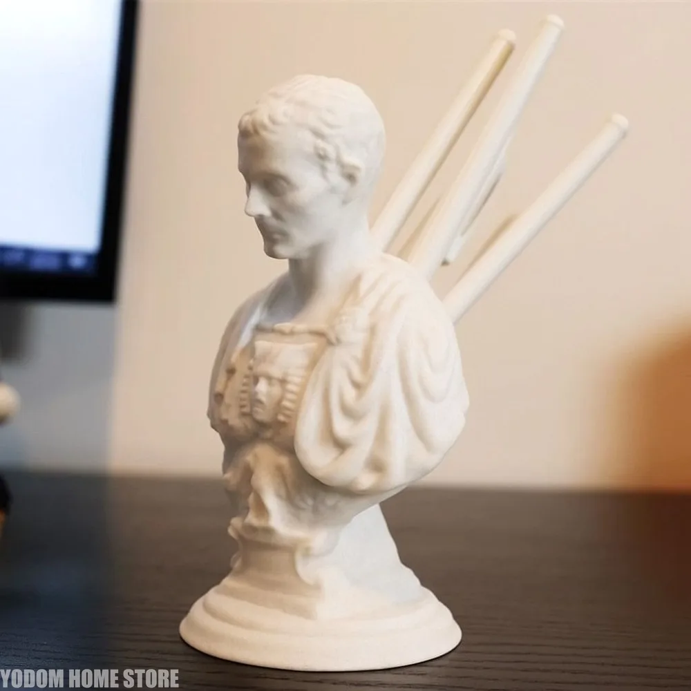 3D printed Julius Caesar statue Office Desk Pen Holder Office Desk Organizer Office Decor pen Rack Gift Stationery teacher gift