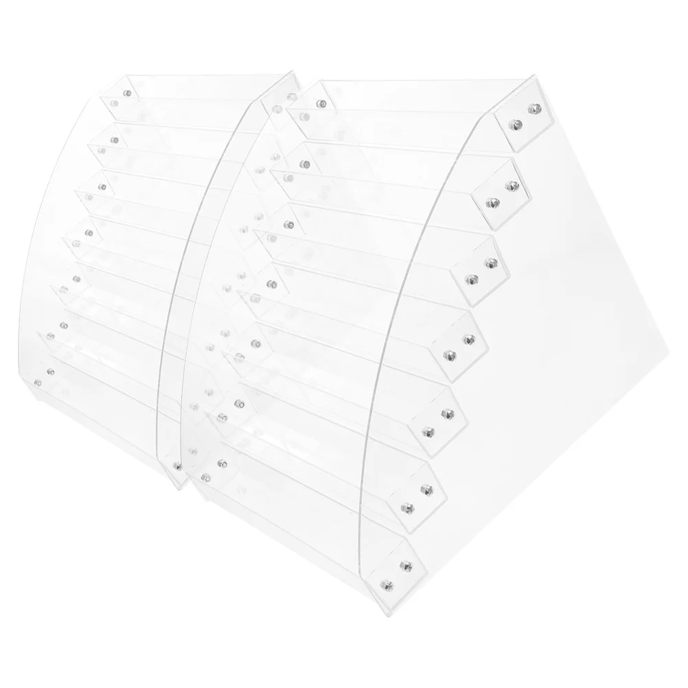 2Pcs Multi Layer Paint Rack Acrylic Storage Stand for Oil Acrylic Tubes Brush Organizer Art Supplies Storage Pigment Holder