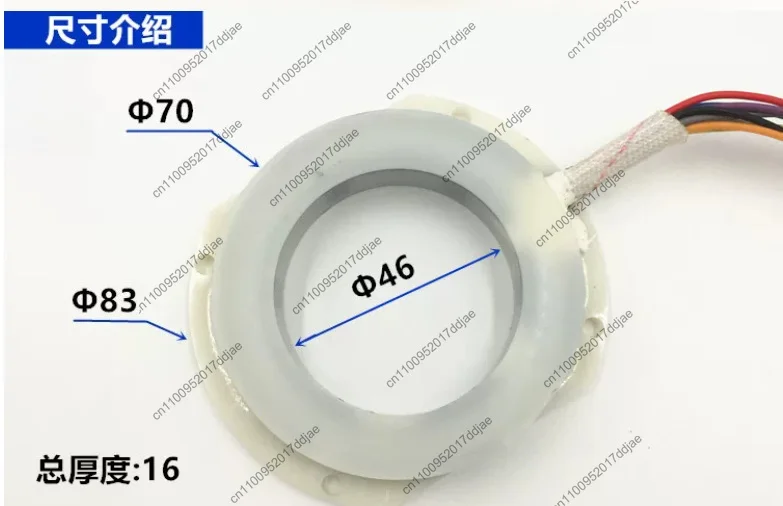 6-station jld6 series electric tool post rotary dial - outer diameter 70mm, inner bore 46mm