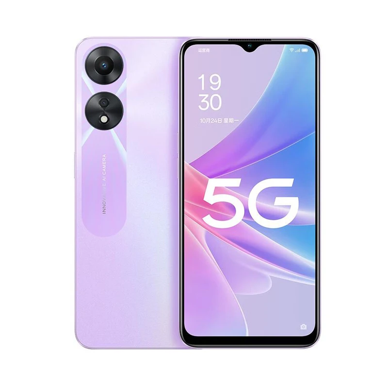Used Phone OPPO A78 5G LTE GSM Unlocked 6.56" 50MP Dual Camera (Dual SIM)(Dimensity 700)(Purple/Black/Blue Global) view 3