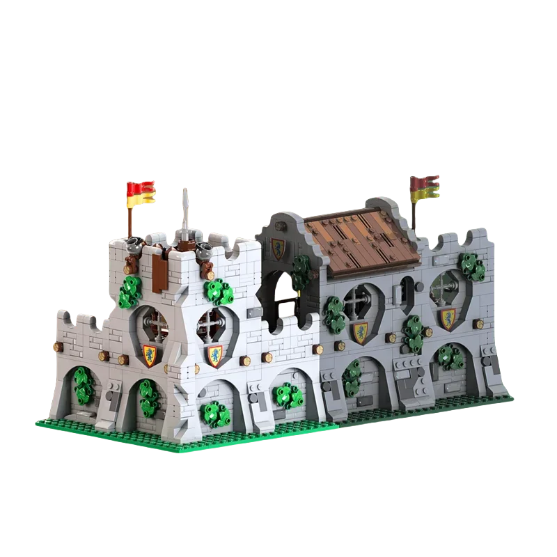 Torre de canto de castelo medieval modelo 900cpsMOC bloco de construção brinquedo presente de festival criativo adequado para todos