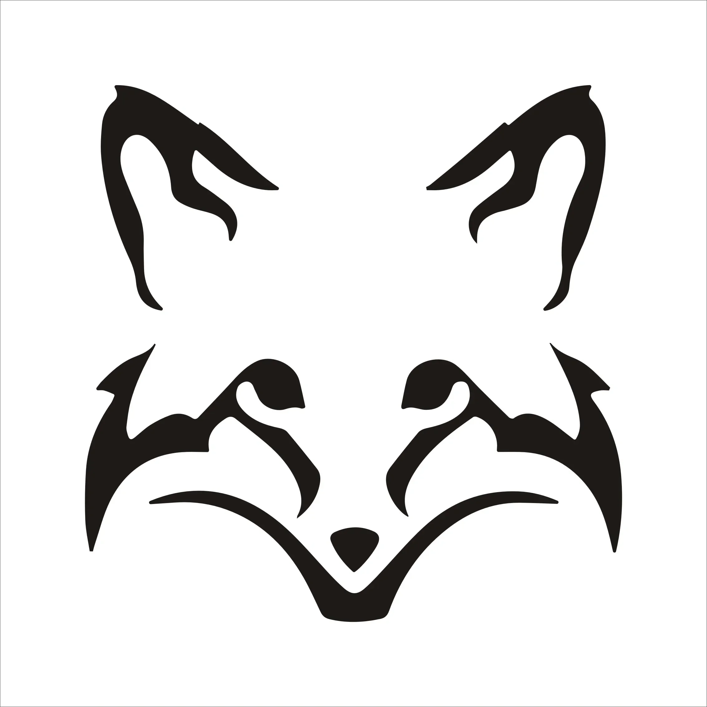 

Car Stickers Cute Fox Face Animal Vinyl Decals Car Motorcycle Bumper Body Rear Window Decorative Decals Waterproof,15cm*15cm