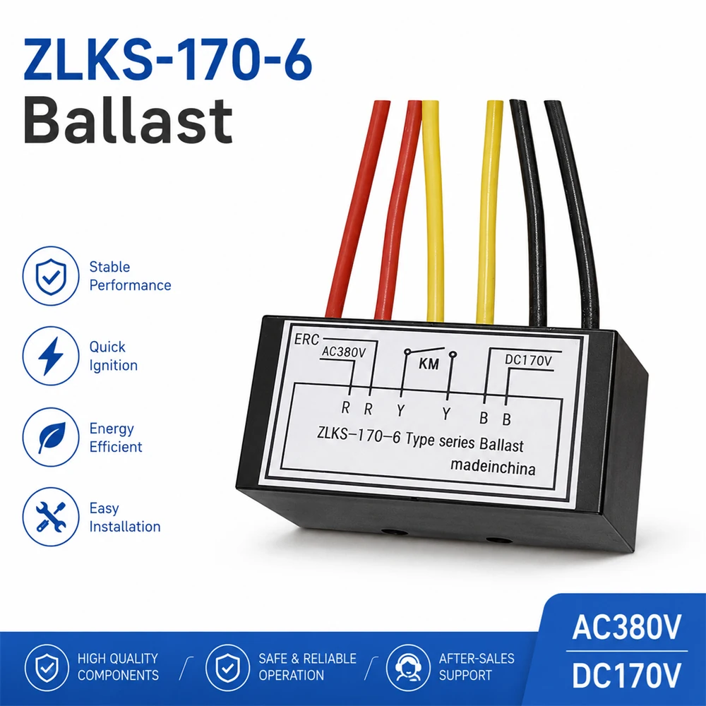 Brake Rectifier ZLKS-170V-6 AC380V to DC170V 6-Terminal Fast Response 0.02s  Motor Electromagnetic Brake Clutch Power Supply Mod