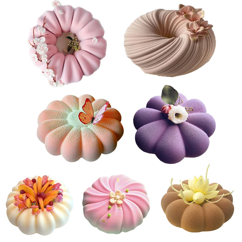 SILIKOLOVE Flower Mousse Cake Mold Silicone Pastry Mould for Baking Pan Desserts Sugarcraft Tools