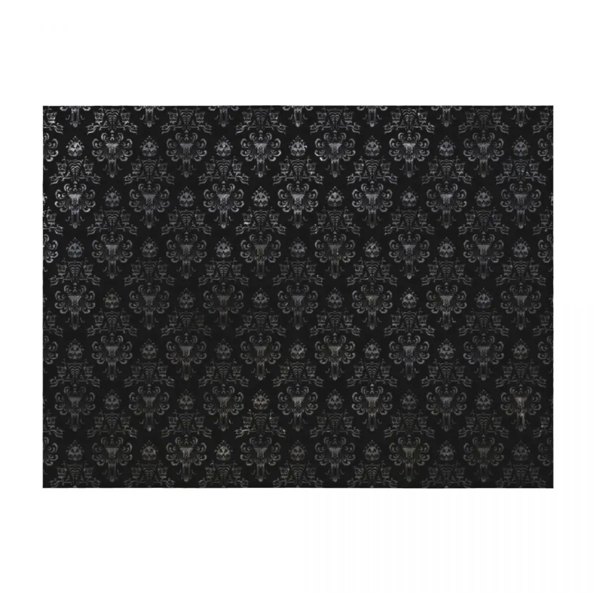 

Haunted Mansion Wallpaper Black and Silver Throw Blanket Blankets For Baby Beautifuls Blankets For Bed Kid'S Blankets